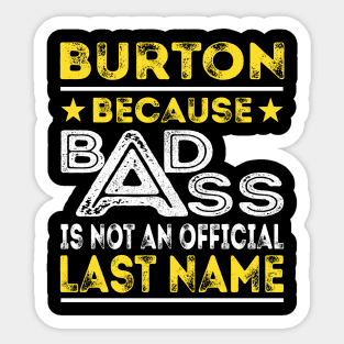 BURTON Sticker